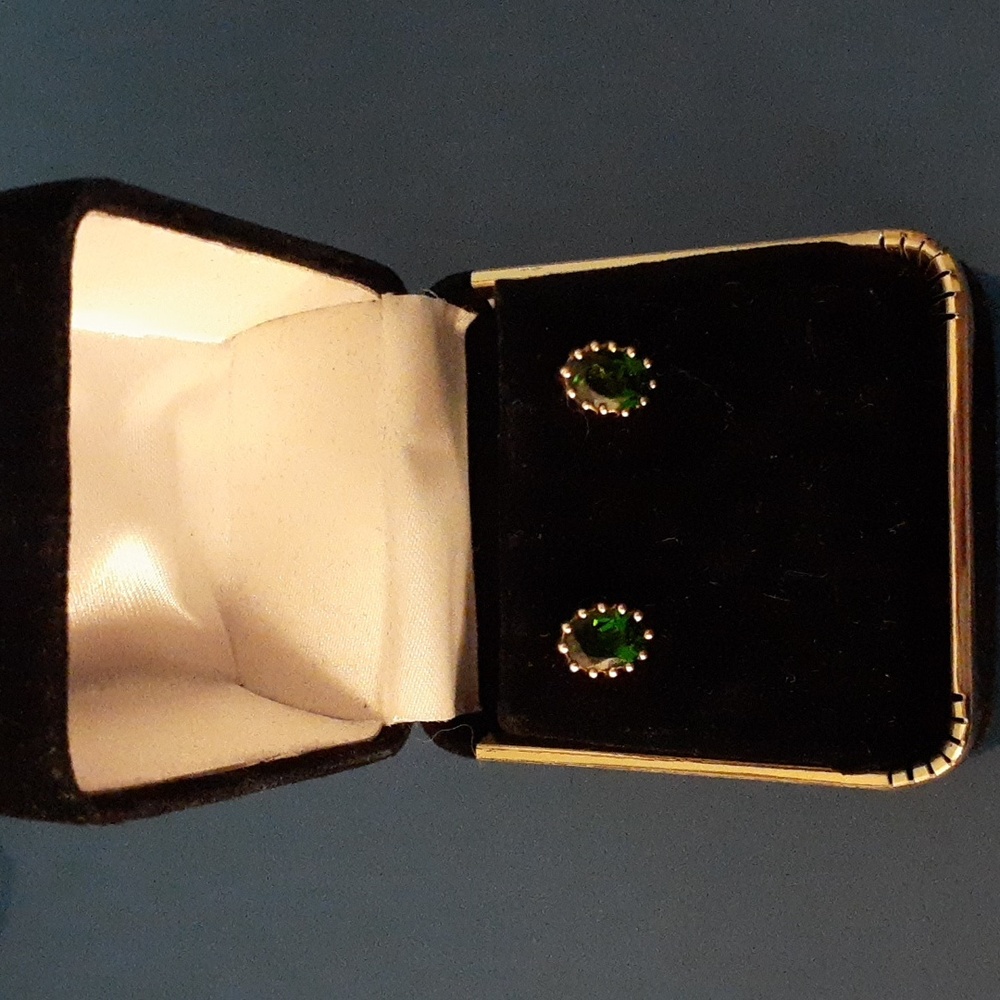 Chrome Diopside in 10k yg